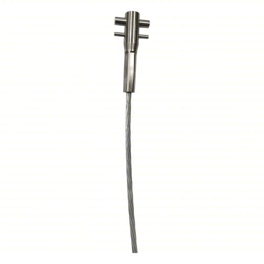 Lad-Saf 6118030 Cable Vertical Safety System Trailing, Steel, Auto, 30 ft Lifeline Lg, 620 lb Capacity
