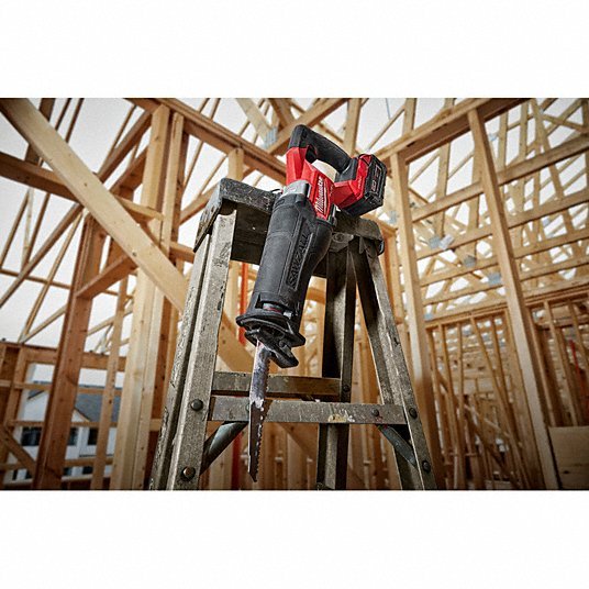 Milwaukee 2822-20 Reciprocating Saw Tool Only, 1 1/4 in Stroke Lg, 3,000 Max. Strokes per Minute, Straight