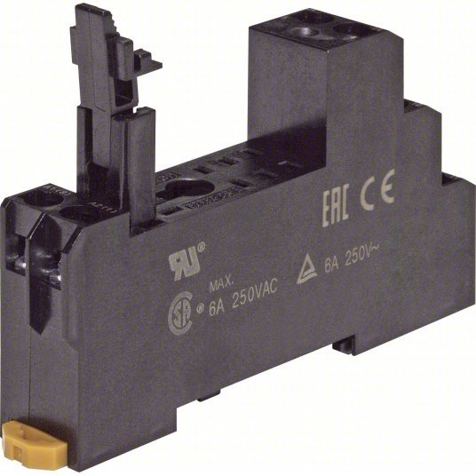 Omron P2RFZ-08-E Relay Socket 5 A Rating, DIN-Rail & Surface Socket Mounting, 8 Pins, J Socket