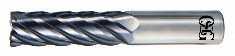 OSG VGM6-0098 Square End Mill, Carbide, EXO Coated, 6 Flute, 5/8" Mill Dia, 1-1/4" LOC, 3-1/2" OAL