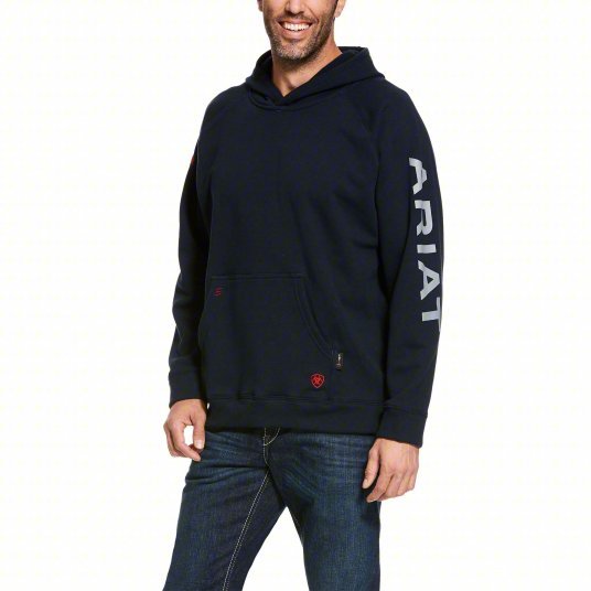 Ariat 10027922 FR Pullover Inherent Hoodie 28 cal/sq cm ATPV, Men's, L, Tall, DuraStretch™, Pullover, Hoodie