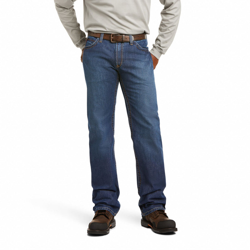 Ariat 10012552 Relaxed Fit FR Jeans, Cat 2,  20 cal/sq cm ATPV, Men's, 33 in x 38 in, Blue, Denim ( 13 oz )