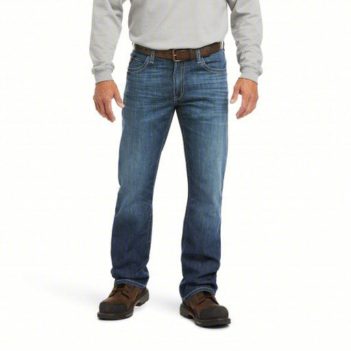 Ariat 10023467 Relaxed Fit FR Jeans 14 cal/sq cm ATPV, Men's, 35 in Waist, 34 in Inseam, Denim