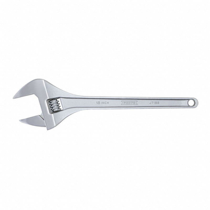 Proto J718B 18 in chrome adjustable wrench