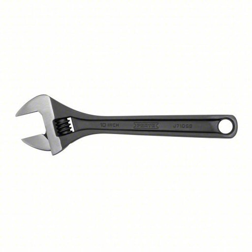 Proto J710SB Adjustable Wrench Alloy Steel, Black Oxide, 10 1/8 in Overall Lg, 1 3/8 in Jaw Capacity