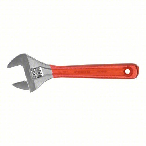 Proto J706GB Adjustable Wrench Alloy Steel, Chrome, 6 11/32 in Overall Lg, 1 1/32 in Jaw Capacity, Red
