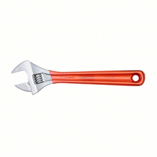 Proto J710GB Adjustable Wrench Alloy Steel, Chrome, 10 1/8 in Overall Lg, 1 3/8 in Jaw Capacity
