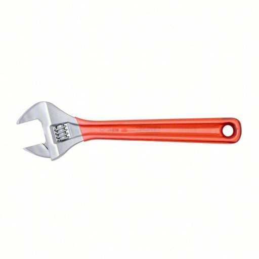 Proto J712GB Adjustable Wrench Alloy Steel, Chrome, 12 1/8 in Overall Lg, 1 19/32 in Jaw Capacity