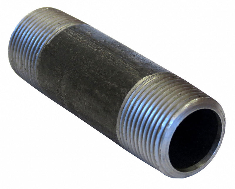 Beck 0330510009 Pipe Nipple, 3/8 in NPT, Male x Male, 2-1/2 in Lg, Schedule 80, Welded Steel