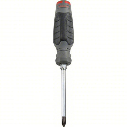 Proto JPB0204RPF Screwdriver #2 Tip Size, 8 1/2 in Overall Lg, 4 in Shank Lg, Cushion Grip