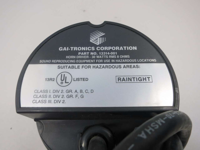 Gai-Tronics 13314-001 Weatherproof Driver Unit, Div 2, 30 Watts at 8 ohms