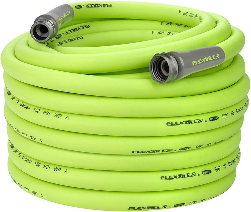 Flexzilla HFZG5100YW Garden Hose, 5/8" x 100, 3/4" - 11 1/2