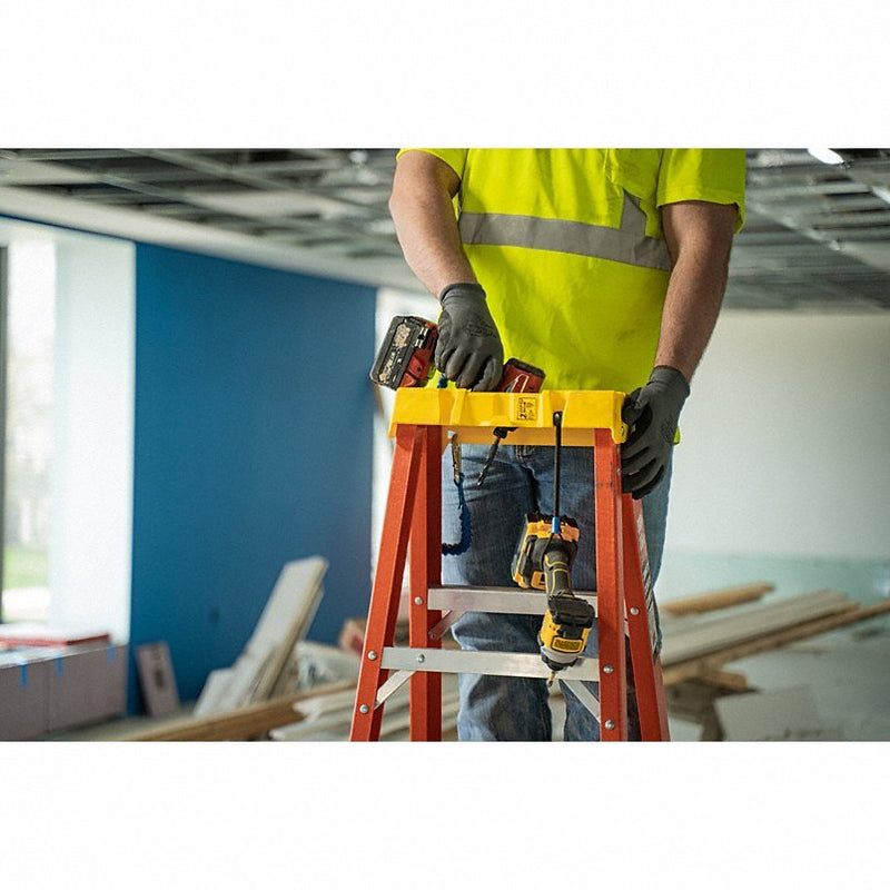 Werner 6203 Stepladder 3 ft Ladder Size, Fiberglass, 300 lb Load Capacity, 13 lb Wt, 2 ft Standing Ht