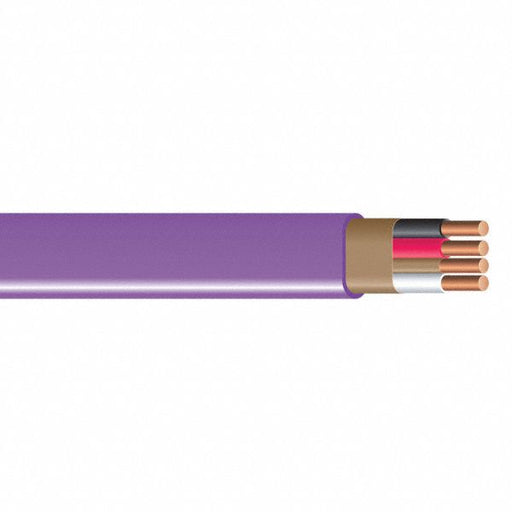 Southwire 63947855 Nonmetallic Building Cable, 12 AWG, 3 Conductors, 250 ft, Purple, 600 V Volt