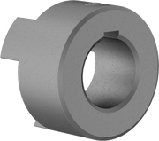 McMaster 6413K155 Flexible Shaft Coupling Iron Hub with Set Screw, 2-1/2" Overall Length, Keyed Shaft For Shaft Dia. 28mm