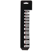 Quinn 64211 3/8 in. Drive SAE Chrome Socket Set, 10-Piece