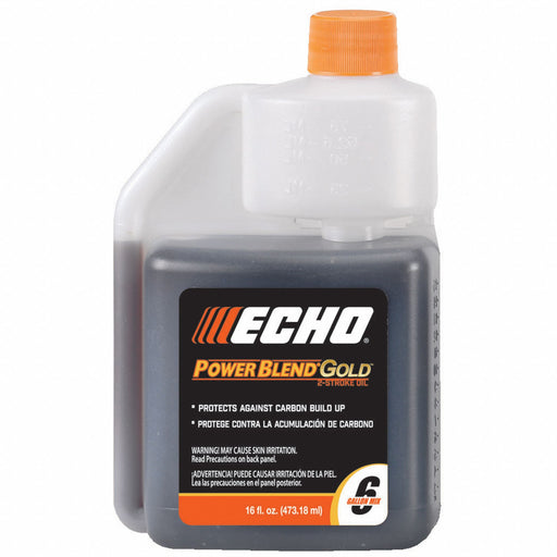 Echo 6450006GE 2-Cycle Engine Oil, Synthetic Blend, 16 fl oz Size, Bottle, Not Specified, PowerBlend