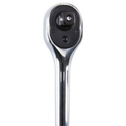 Quinn 64536 3/8 in. Drive SAE and Metric Chrome Socket and Ratchet Set, 21-Piece