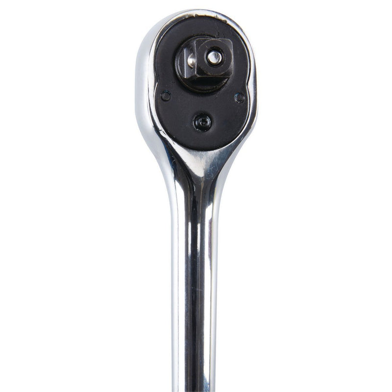 Quinn 64536 3/8 in. Drive SAE and Metric Chrome Socket and Ratchet Set, 21-Piece