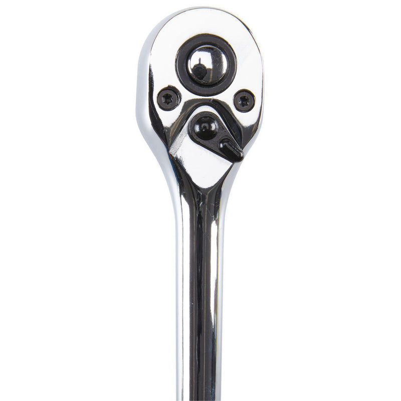 Quinn 64536 3/8 in. Drive SAE and Metric Chrome Socket and Ratchet Set, 21-Piece
