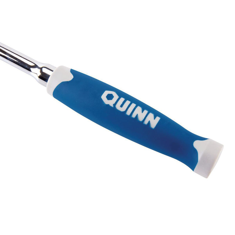 Quinn 64538 1/2 in. Drive SAE and Metric Chrome Socket and Ratchet Set, 21 Piece