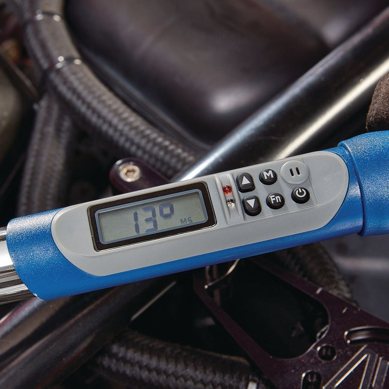 Quinn 64915 3/8 in. Drive 5-100 ft. lb. Digital Angle Torque Wrench