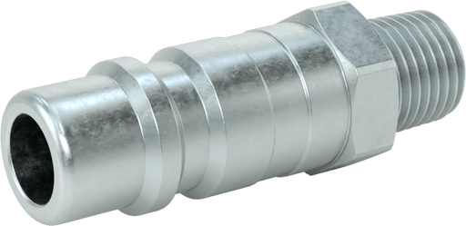 McMaster 6534K111 Industrial Quick-Disconnect Hose Coupling for Air, Steel, Plug, 1/2 Coupling Size, 1/4 NPTF Male