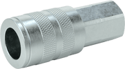 McMaster 6536K51 Industrial Quick-Disconnect Hose Socket Coupling for Air, Sleeve-Lock, Zinc-Plated Steel, 1/2 Coupling Size, 1/2 NPTF Female