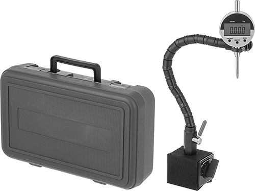 McMaster 6549N11 Electronic Plunger Variance Indicator with Flexible-Arm Magnetic-Base Holder, Forward Count