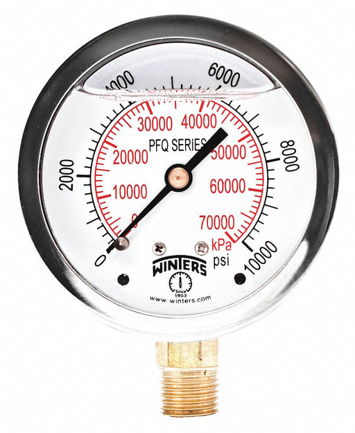 Winters PFQ813 Qual SS/Brass Pressure Gauge