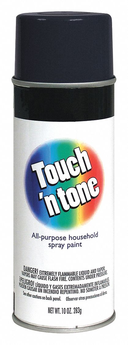 Touch'n Tone 55275830 Spray Paint Flat Black 10 oz Aerosol Can