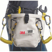 DBI-SALA 1500132 Pouch Sleever Bars/Spud Wrenches, Carabiner, Clip, 5 in Ht, Container, Canvas, White