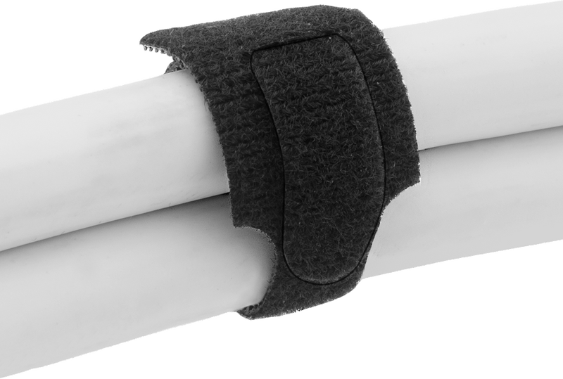 McMaster 6605K52 Hook and Loop Cable Strap, Flame-Retardant, 8" Long, Black, Pack of 10