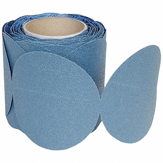 Norton 66261137322 Sanding Disc 6 in Dia, Non-Vacuum, Zirconia Alumina, 80 Grit, F Wt Paper, BlueFire H822, PK4