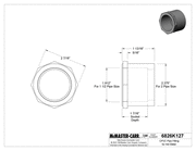 McMaster 6826K127 Bushing Adapter, 2 Socket Male x 1-1/2 Socket Female