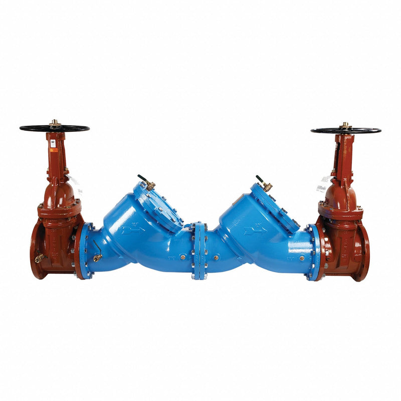 Watts LF709-OSY Double Check Valve Assembly, 8 in Pipe, Flange x Flange, Cast Iron, OSY Gate Shutoff, 175 psi