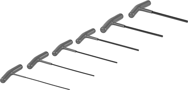 McMaster 6954A43 T-Handle Hex Key 6 Piece Metric Set
