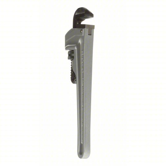 Ridgid 810/31090 Pipe Wrench Aluminum, 1 1/2 in Jaw Capacity, Serrated, 10 in Overall Lg, I-Beam