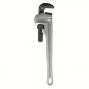 Ridgid 31100 Pipe Wrench Aluminum, 2 1/2 in Jaw Capacity, Serrated, 18 in Overall Lg, I-Beam