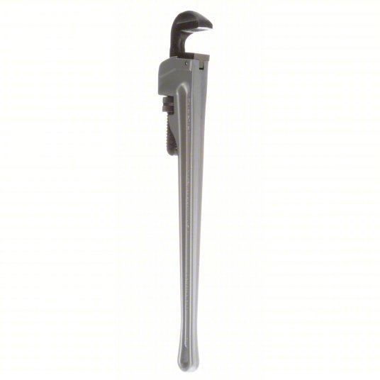 Ridgid 824/31105 Pipe Wrench Aluminum, 3 in Jaw Capacity, Serrated, 24 in Overall Lg, I-Beam