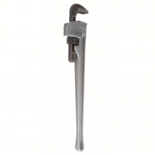 Ridgid 824/31105 Pipe Wrench Aluminum, 3 in Jaw Capacity, Serrated, 24 in Overall Lg, I-Beam