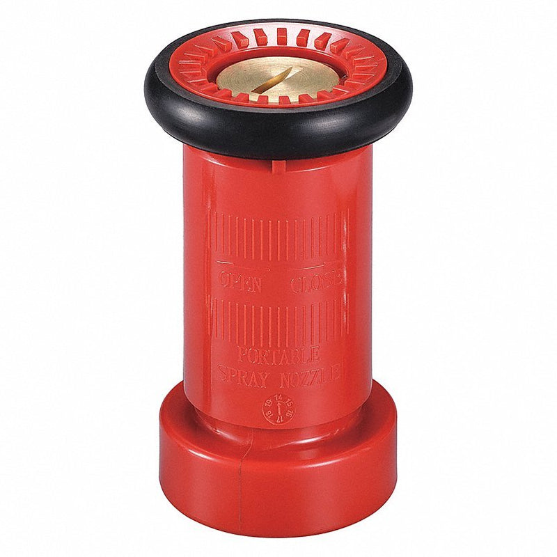 Redwood RW6AKC8 Fire Hose Nozzle, Adjustable Gallonage Nozzle, 1 1/2 in Inlet Size, 80 gpm Max Flow Rate, NST Thread