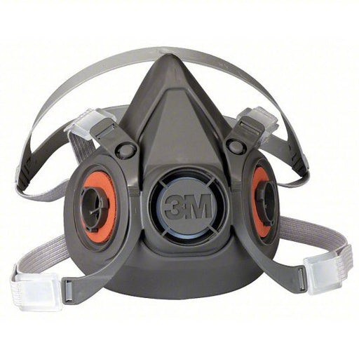 3M 6300 Half Mask Respirator, 0 Cartridges Included, Thermoplastic Elastomer, L Mask Size - Redwood.KV6AP71
