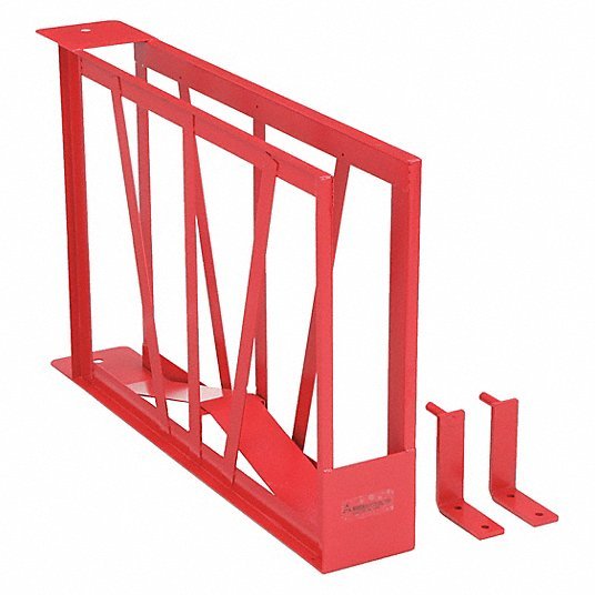 Moon American 1420-1 Fire Hose Storage Rack Wall Mount Fire Hose Rack, 100 ft, 4 3/8 in x 29 in x 17 in