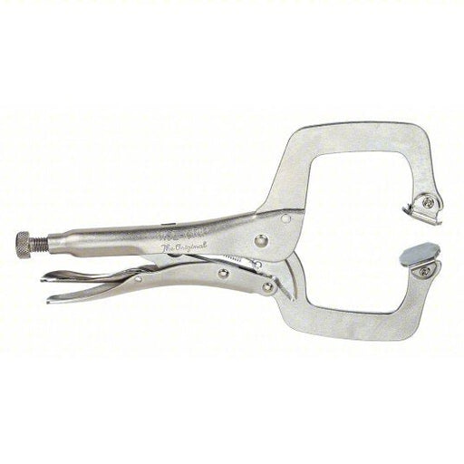 Irwin 11SP Locking C-Clamp Swivel, 3 1/2 in Max Jaw Opening, 2 5/8 in Throat Dp, 11 in Overall Clamp Lg
