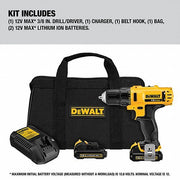 Dewalt DCD710S2 3/8 in, 12V DC Cordless Drill, Battery Included