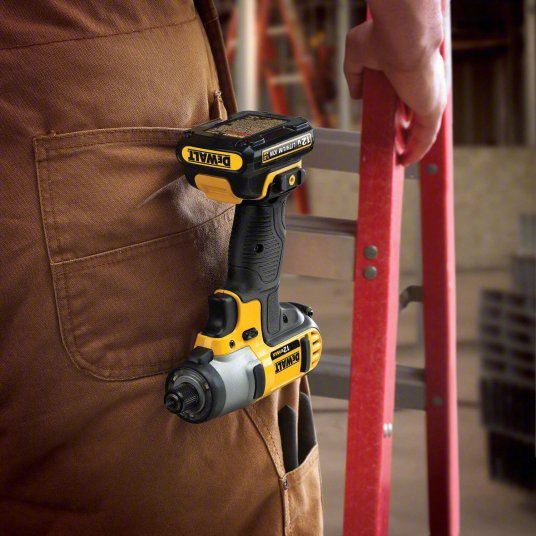 DeWalt DCF815S2 Impact Driver 950 in-lb Max. Torque, 2,450 RPM Free Speed, 3,400 Impacts per Minute, (2) 1.3 Ah
