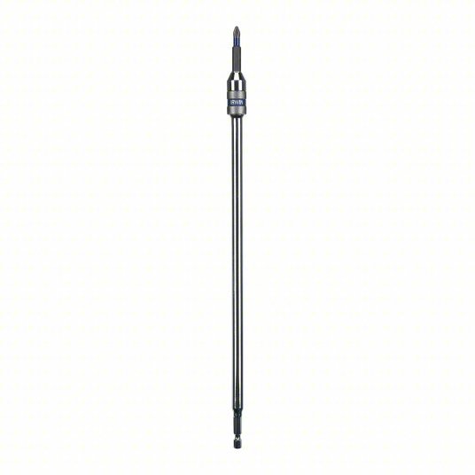 Irwin 4935705 Bit Holder 1/4 in Drive Size, Hex, 12 in Overall Bit Lg, Magnetic, 1/4 in Hex Shank Size