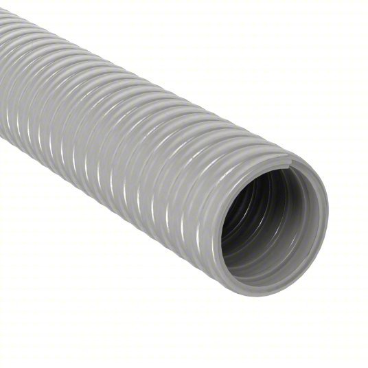 Hubbell G1050 Liquid-Tight Flex Plastic Conduit 1/2 in Trade Size, Gray, 100 ft Nominal Lg, G