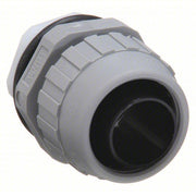 Hubbell P100NGYA Liquid-Tight Conduit Fitting 1 in Trade Size, Straight, Insulated, Gray